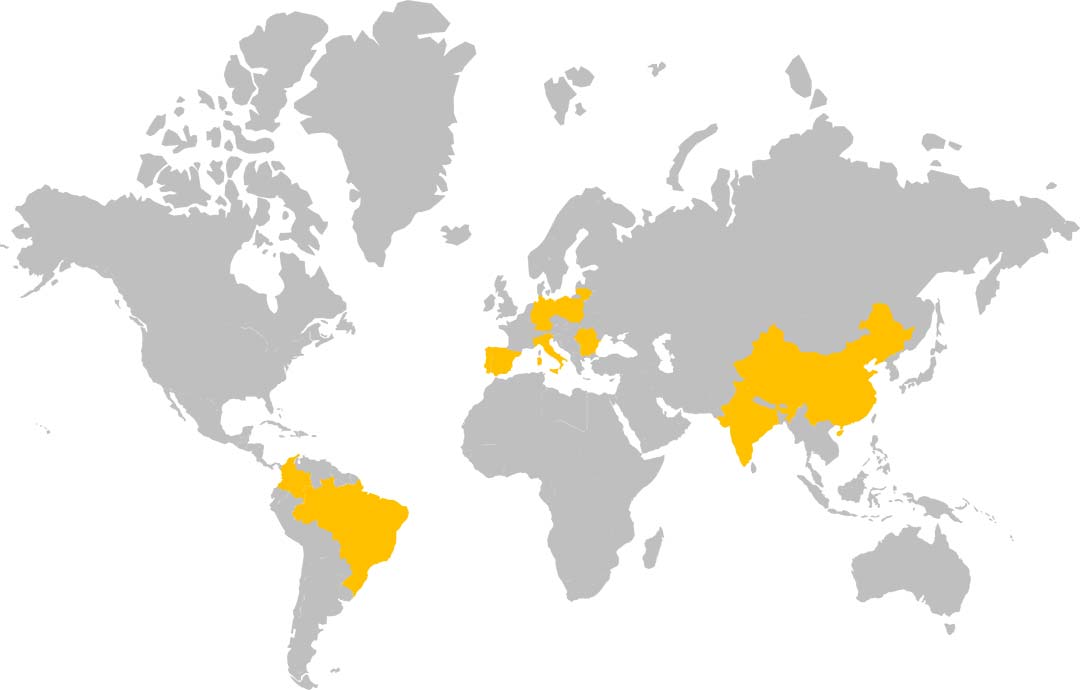BPO country presence map