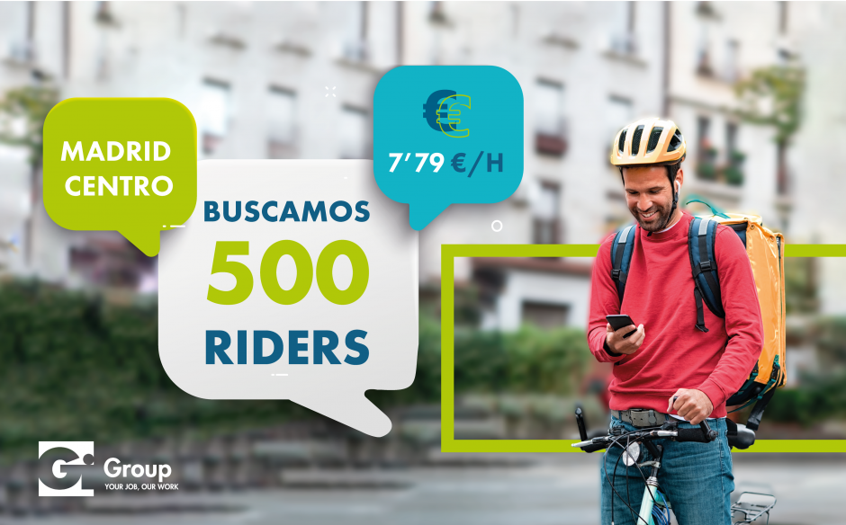 ¡DESDE GI GROUP SELECCIONAMOS A MÁS DE 500 RIDERS!