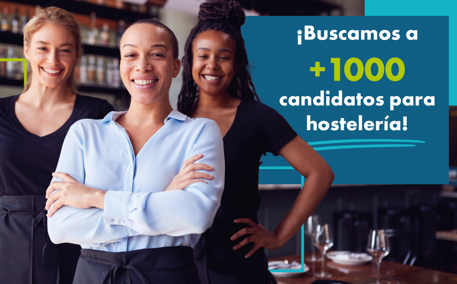 Más de 1000 vacantes en Hostelería en todo el país